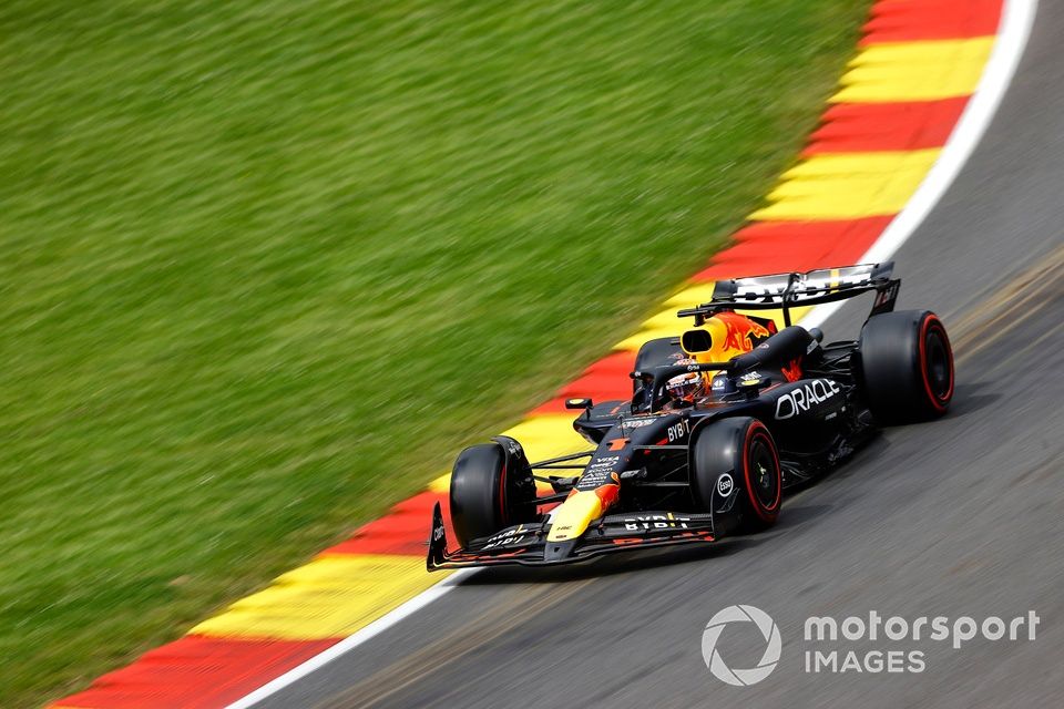 Verstappen set the early pace for Red Bull, demonstrating his determination to compete despite his grid penalty