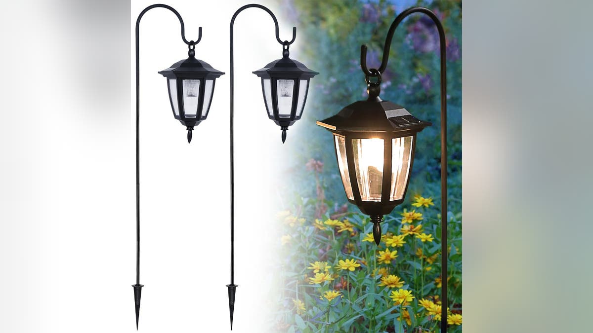 Elegant solar lanterns can illuminate your driveway or any small area.