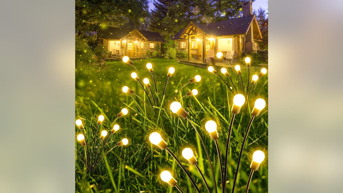 These fixtures create a whimsical firefly ambiance in your yard.