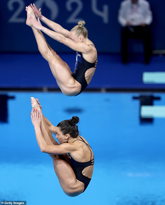 The pair won silver for their performance in the 3-meter synchronized springboard event