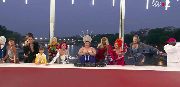 A scene from the Olympic opening ceremony where drag queens paid homage to The Last Supper generated controversy and a negative reaction from Christians on social media