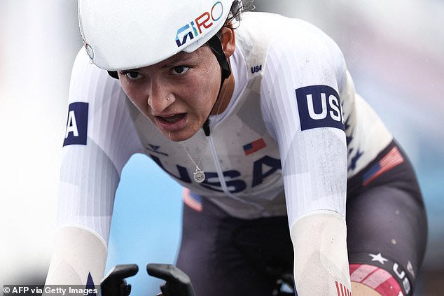 US cyclist Chloe Dygert claimed bronze in the time trial Saturday - her third Olympic medal