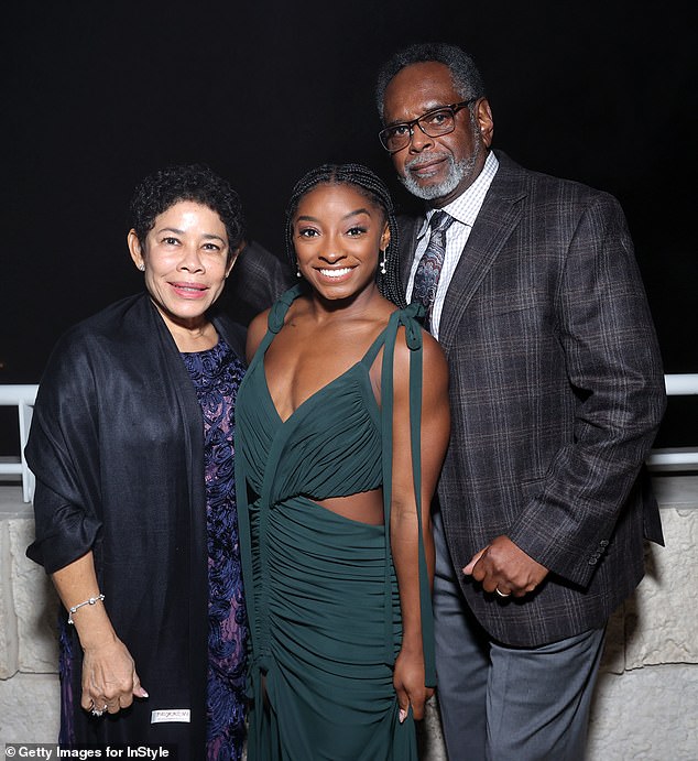 Biles' biological parents both suffered with drug and alcohol addiction