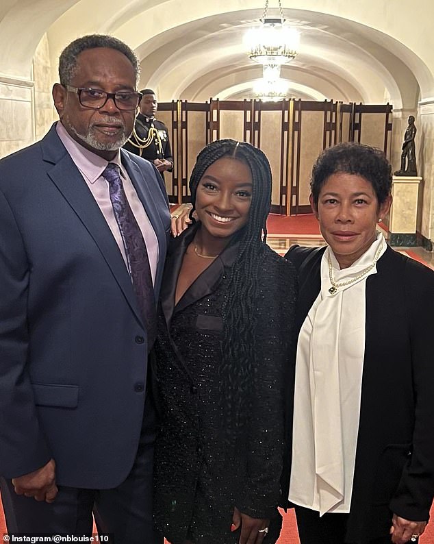 Simone's maternal grandparents, Nellie and Ronald Biles, adopted her and her siblings