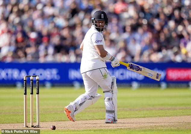 Ben Duckett (pictured) was also dismissed for three runs off 12 balls, while Ollie Pope managed 10 runs