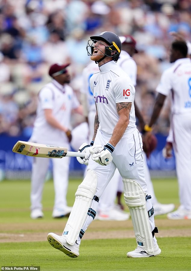 Stokes was then unwittingly involved in a landmark number himself when, having reached a 63-ball 50 - two balls slower than Root - he became Alzarri Joseph’s 100th Test wicket