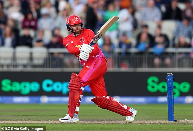 On Thursday, Bairstow (pictured)  helped Welsh Fire seal an emphatic victory against Manchester Originals