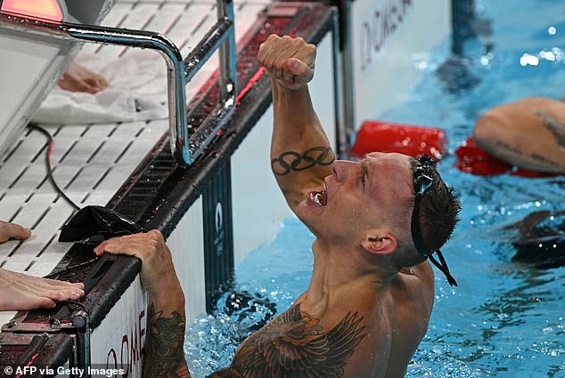 Dressel collected his eighth career Olympic gold medal when he anchored the team.