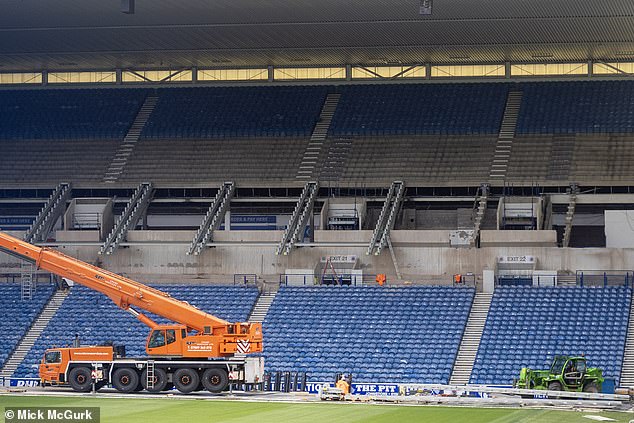 Ongoing construction work at Ibrox has forced Rangers to decant to Hampden for fixtures