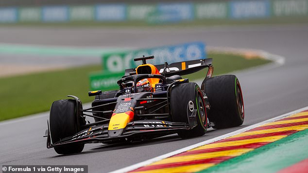 Verstappen (pictured) is 76 points ahead in the drivers' championship, but Norris to catch him