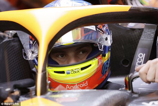 Norris had to allow McLaren teammate Oscar Piastri (above) to pass him in accord with team orders, in last week's Austrian Grand Prix