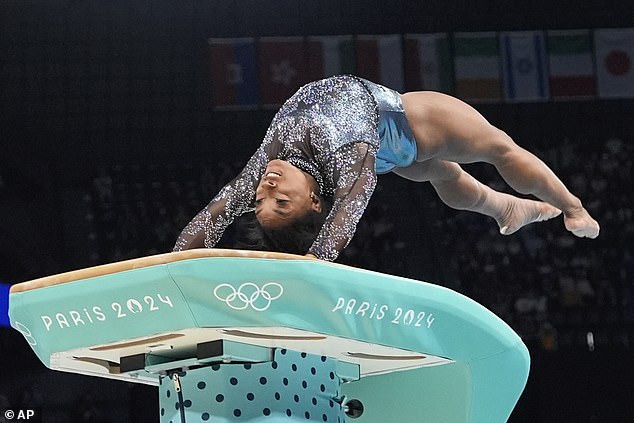 She later performed the vault - which was the exercise that promoted her to pull out of Tokyo