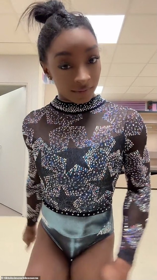 Biles posted a video on TikTok showing her rapping some of Monaleo's 'Don Who Leo'