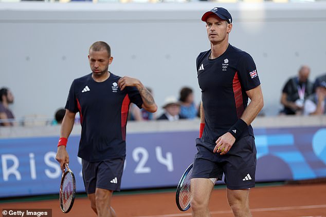 Murray and Dan Evans took on Kei Nishikori and Taro Daniel of Japan in the men's doubles