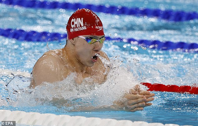 Haiyang Qin was expected to be Peaty's main rival but placed seventh