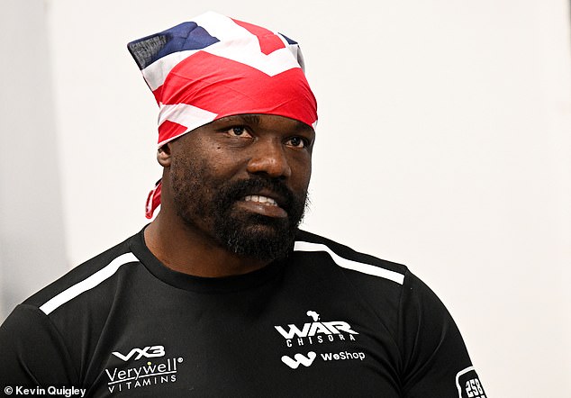 Chisora appears relaxed moments before entering the ring for the all-British showdown in the capital