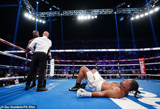 Chisora scored a knockdown on his opponent during the ninth round of the competition