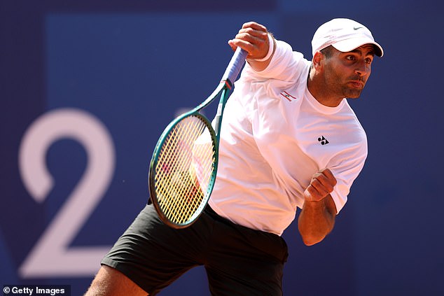 Benjamin Hassan made history as the first Lebanon player to win a match in an Olympic tennis event