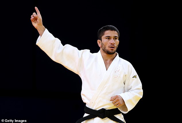 Nurali Emomali of Tajikistan (above) beat Israel's Baruch Shmailov in the Olympics on Sunday