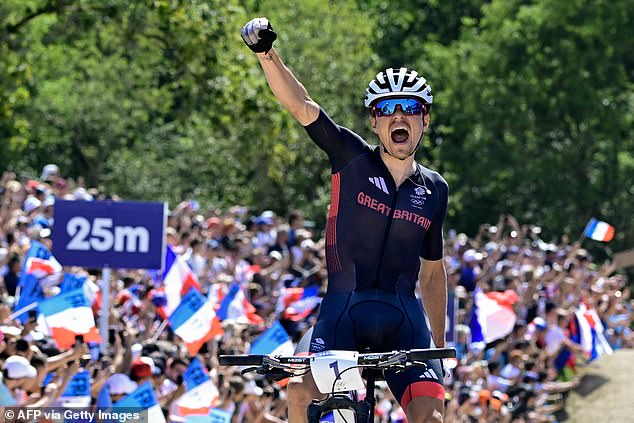 Tom Pidcock claimed gold for Team GB in the men's mountain bike event