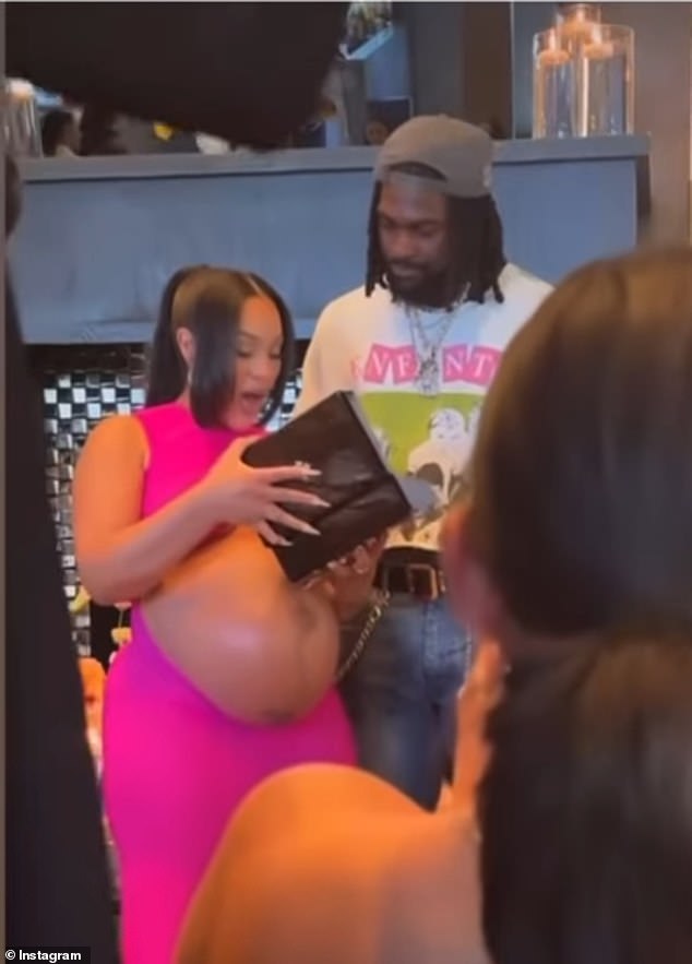 Trevon Diggs was by the side of Joie Chavis over the weekend during their baby shower