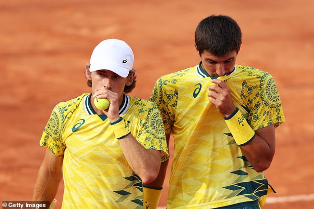 Alex de Minaur and Alexei Popyrin have crashed out of the Paris Olympics