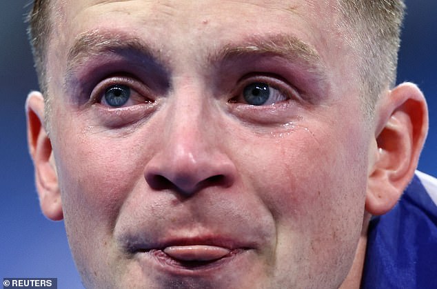 Peaty, 29, was visibly very emotional following Sunday's final at the Paris La Defense Arena