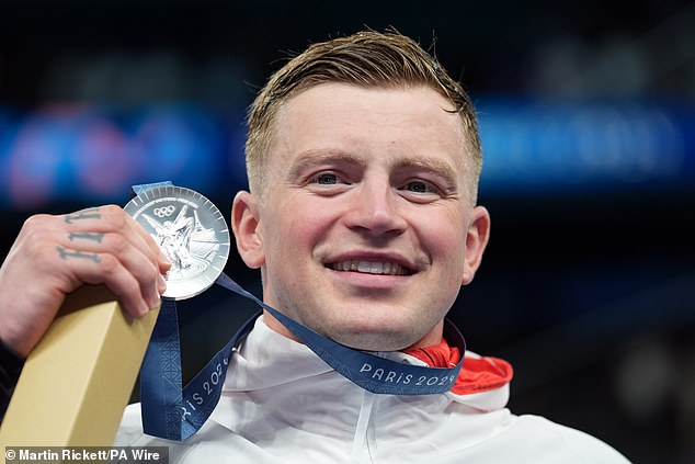 Adam Peaty won a silver medal for Team GB in the men's 100m breaststroke final on Sunday