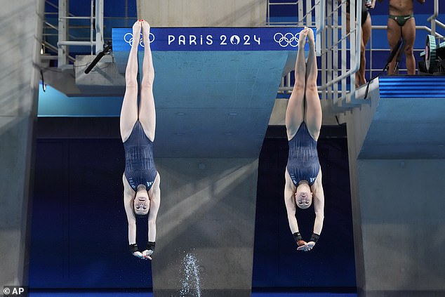 Andrea will partner her Team GB colleague Lois Toulson (right) in the women's diving event