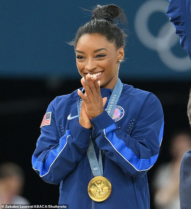 Biles made history by leading the the US to a gold medal at the Paris Olympics on Tuesday