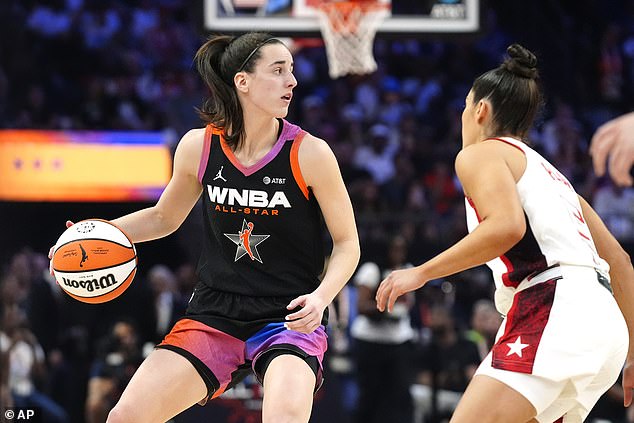 Clark helped the WNBA All-Stars defeat team USA with 10 assists before the break