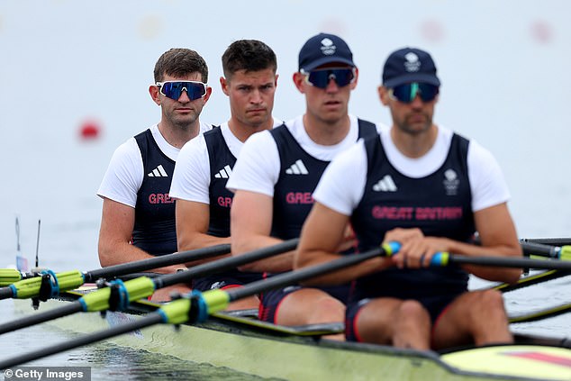 Thomas Barras, Callum Dixon, Matthew Haywood and Graeme Thomas (L-R) will go in an incredibly competitive men's quadruple sculls final where up to four teams can win gold