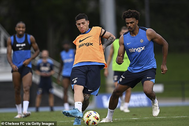 Fernandez is undergoing pre-season training with Chelsea following backlash from a video of Argentina players singing a discriminatory chant