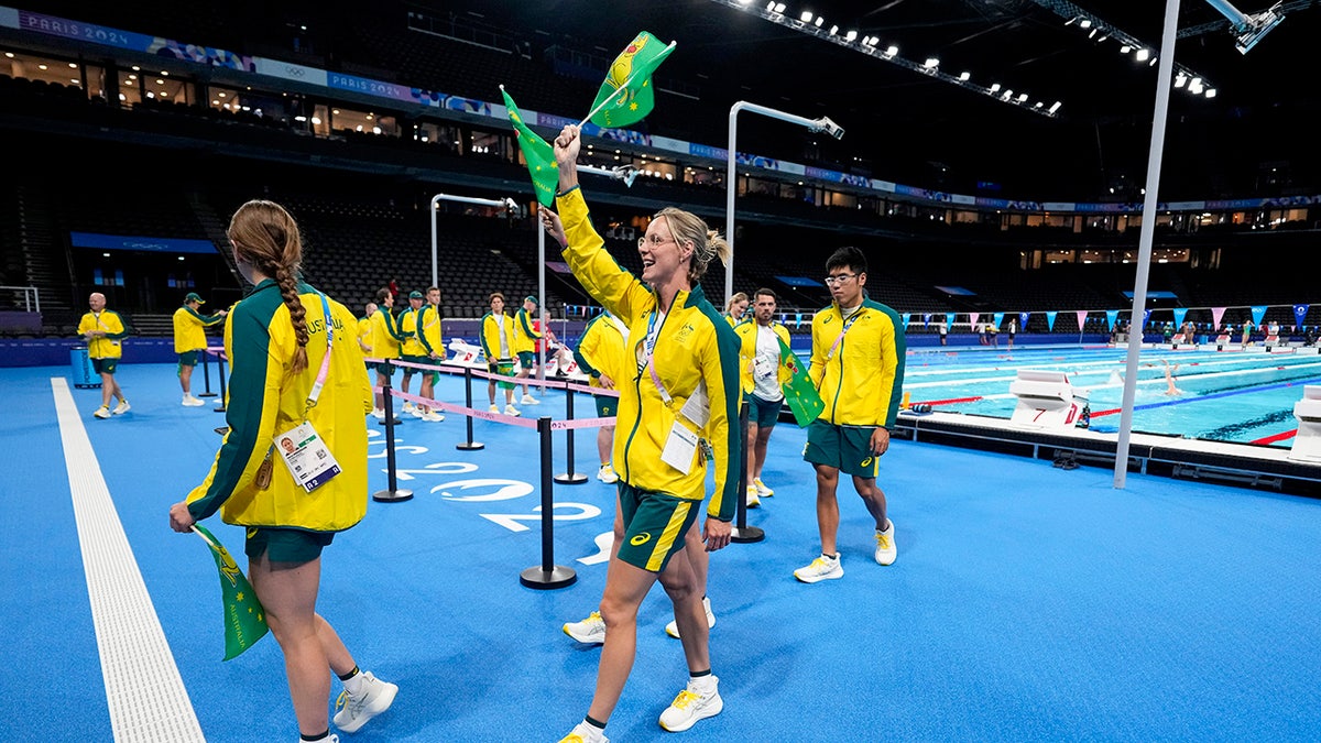 Australian swimmers and their coaches