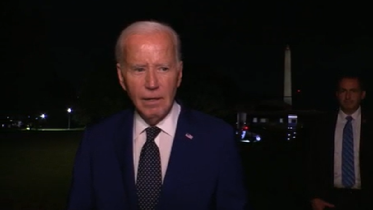 Biden speaks to reporters