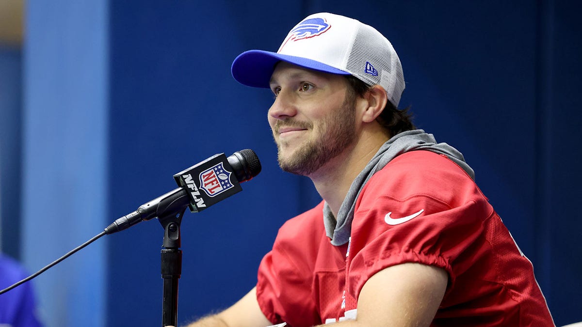 Josh Allen at press conference