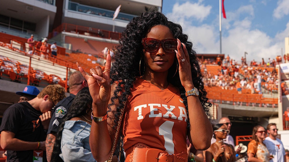 Loreal Sarkisian at a Texas Longhorns game