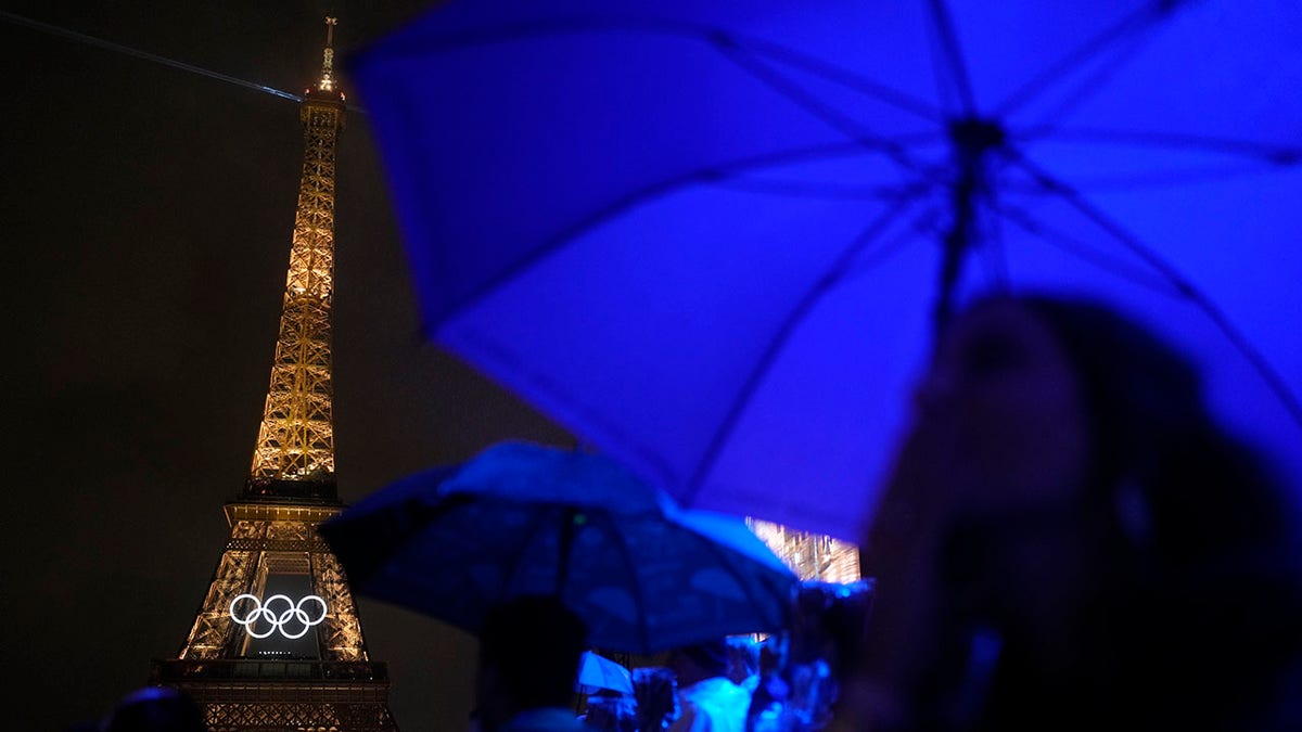 Eiffel Tower in the rain