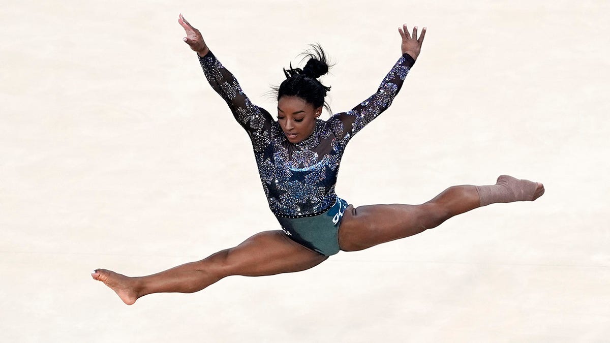 Simone Biles during the floor exercise