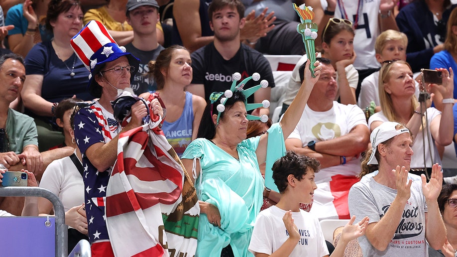 Team USA fans cheer