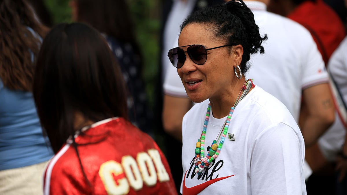 Dawn Staley at Jill Biden ceremony