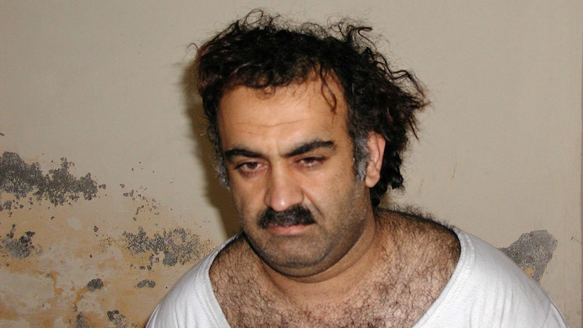 Khalid Shaikh Mohammed, who is accused of masterminding the September 11 attacks, captured during a raid in Pakistan on March 1, 2003.