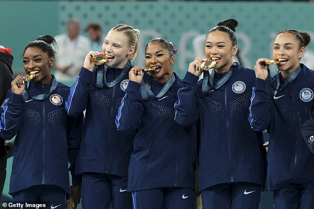 Biles and the Americans secured gold in team competition, kicking off her Olympic comeback