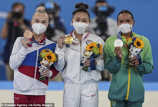 Andrade scored a gold in vault and silver in all-around competiton at the Tokyo Games in 2021