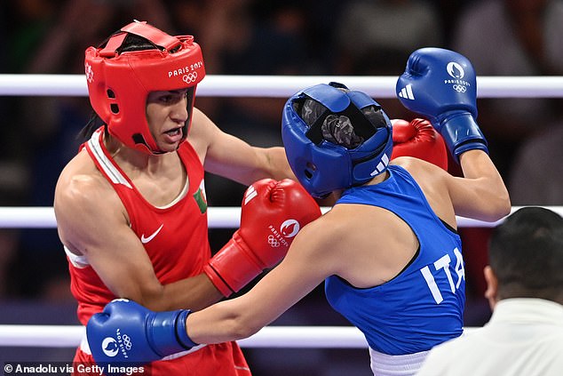 Carini faced two punches from Khelif during the opening round of their match