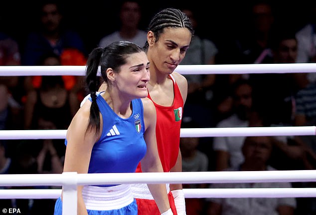 Italian boxer Angela Carini cried as she withdrew from her fight against Khelif after 36 seconds