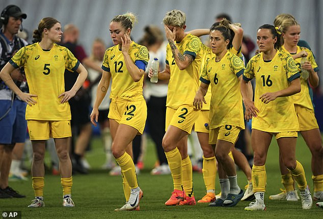 Alarm bells began to ring at the Olympics in Paris after the Matildas were blitzed 3-0 by Germany in their group opener (pictured)