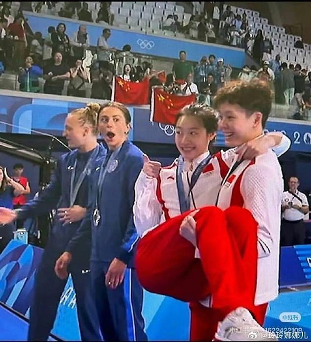 USA diver Kassidy Cook's reaction to Chen carrying Chang sent social media into a frenzy