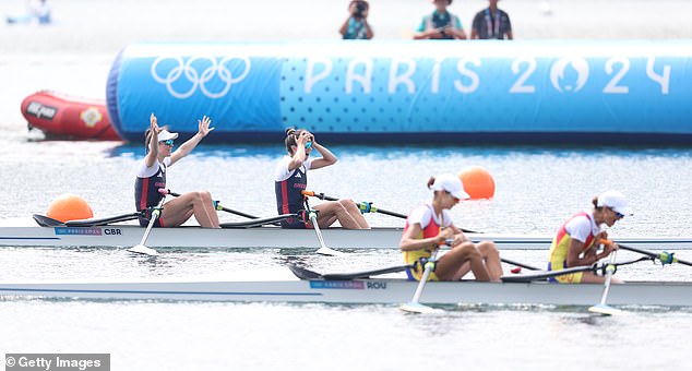 The pair (left) missed a podium spot at the 2020 Tokyo Olympics by 0.01 seconds