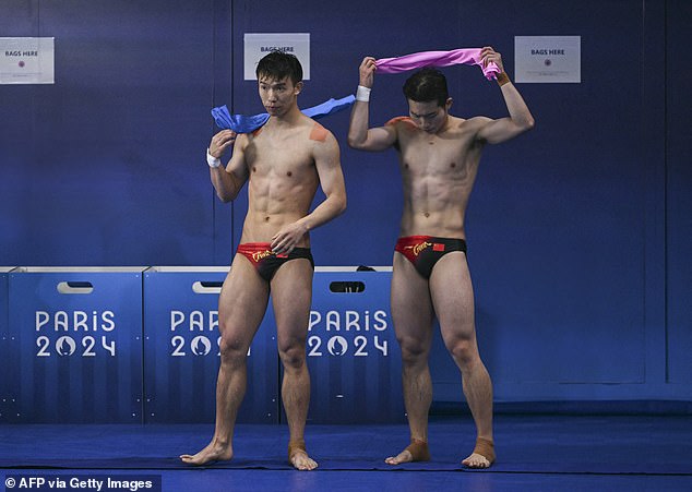 China's Long Daoyi and Wang Zongyuan won gold in the diving this morning but many fans were distracted by the pair's names